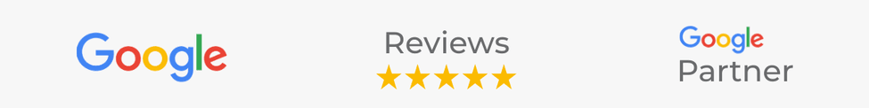 Google Five-Star Rating & Google Partner Logo